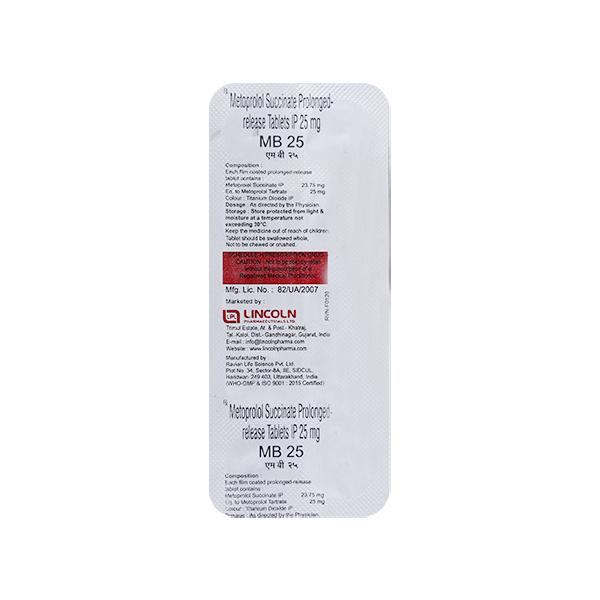 MB 25mg Tablet 10'S