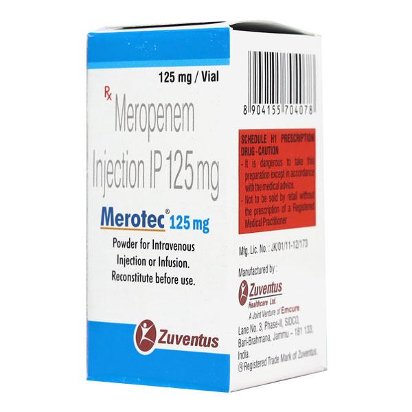 Merotec 125mg Injection 1'S