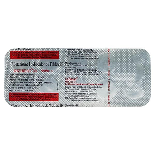 DIZIBEAT 24mg Tablet 10's