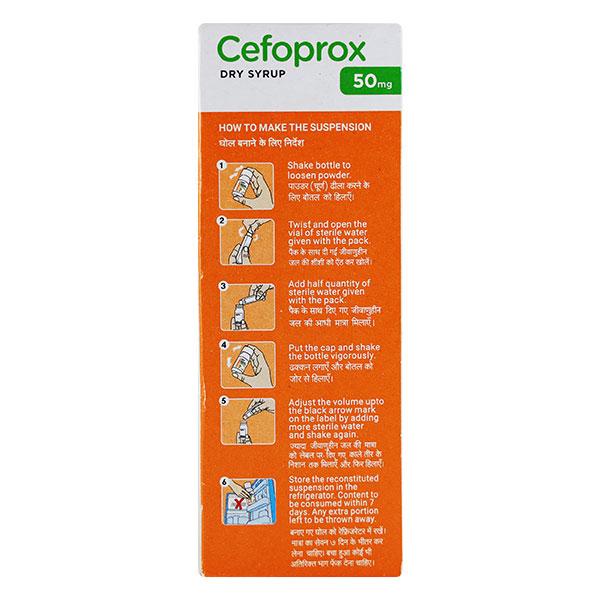 Cefoprox 50mg Tangy Orange Flavour Dry Syrup 30ml