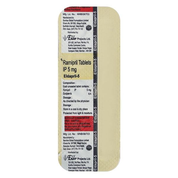 Eldapril 5mg Tablet 10'S