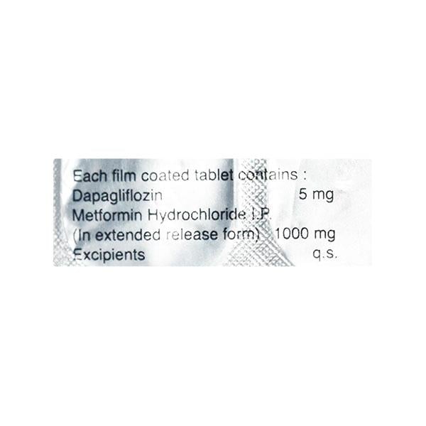 GLUCRETA M 5 + 1000 Tablet 10's