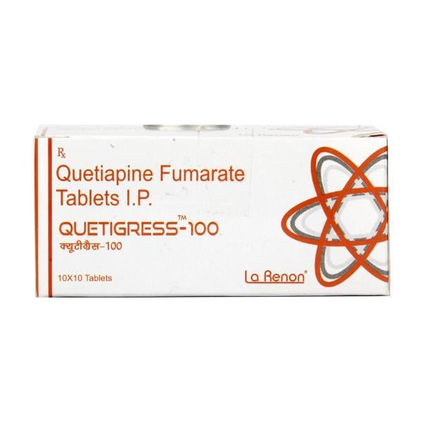 Quetigress 100mg Tablet 10'S