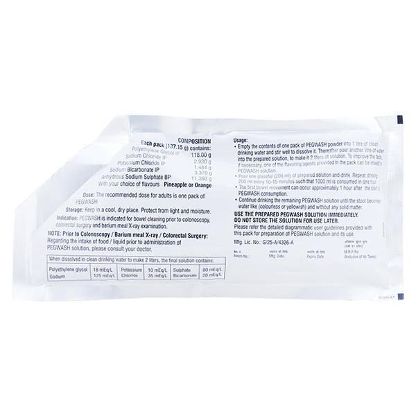 Pegwash Sachet 137.15gm