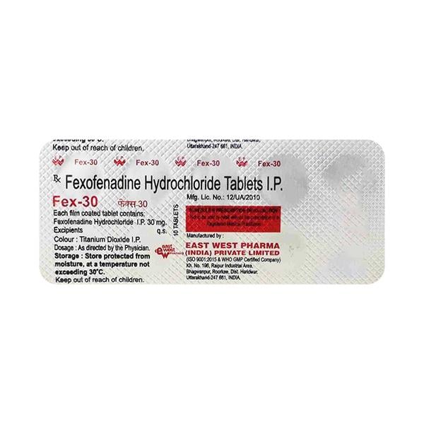 FEX 30mg Tablet 10'S