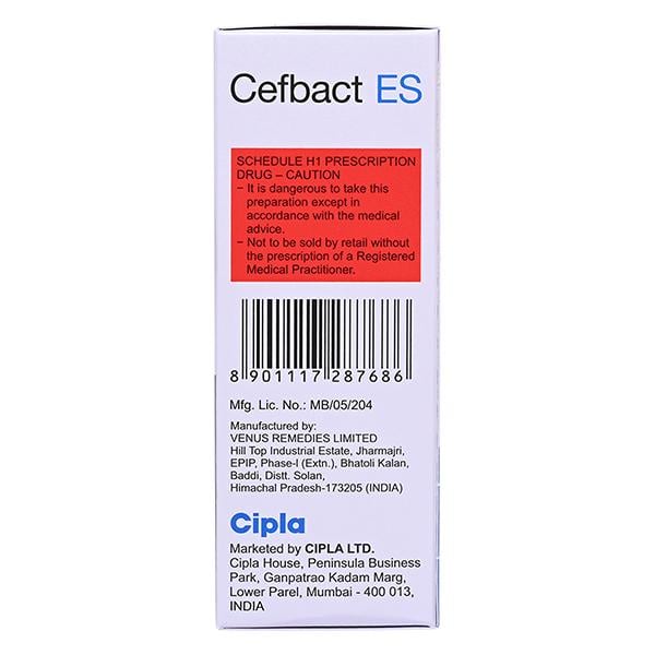 CEFBACT ES 1.5g Injection 1's