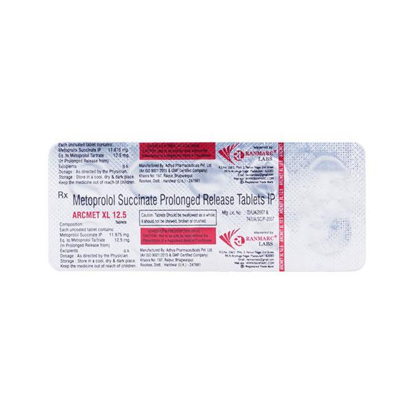 ARCMET XL 12.5mg Tablet 10's