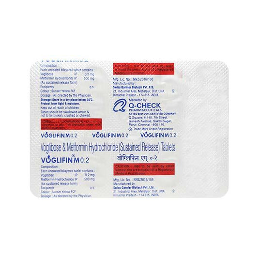 Voglifin M 0.2mg Tablet 10'S