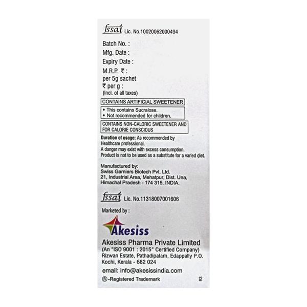 ELMONEA SUGAR FREE DELICIOUS ORANGE FLAVOUR GLUTEN FREE Sachet 5g