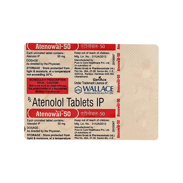ATENOWAL 50 Tablet 14's