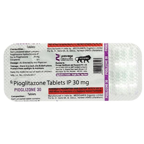 PIOGLIZONE 30 Tablet 10's