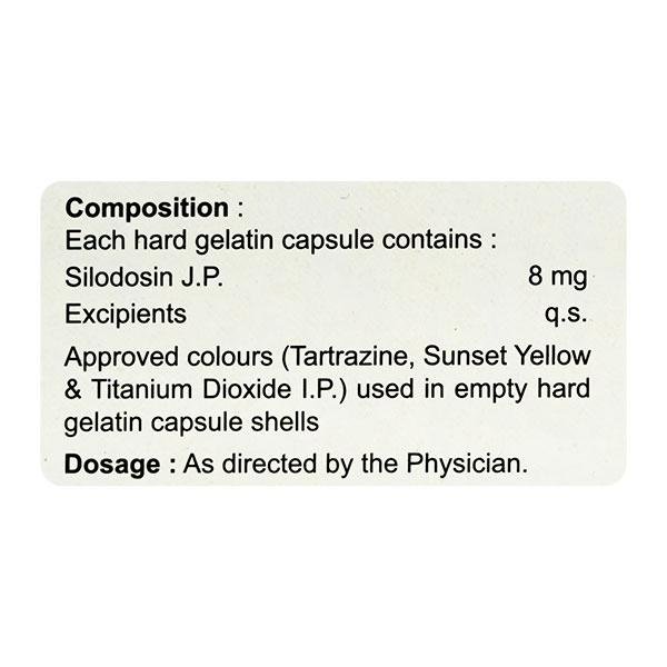 Silocap 8mg Capsule 10'S