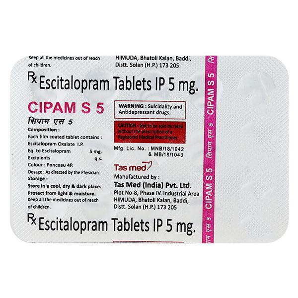 CIPAM S 5 Tablet 10's