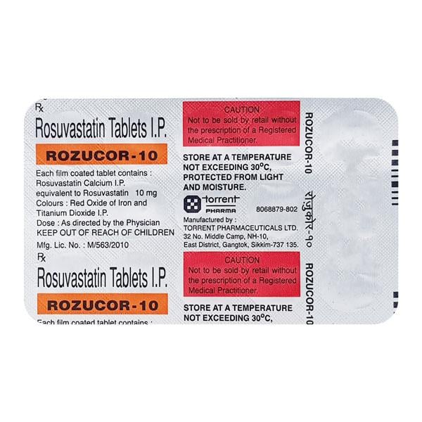 Rozucor 10mg Tablet 15'S