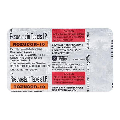 Rozucor 10mg Tablet 15'S