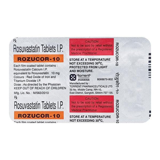 Rozucor 10mg Tablet 15'S