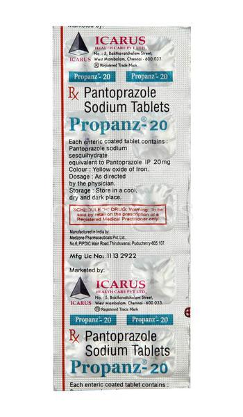 Propanz 20mg Tablet 10'S