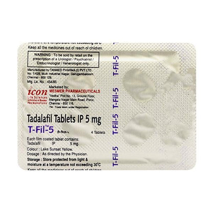 T Fil 5mg Tablet 4'S