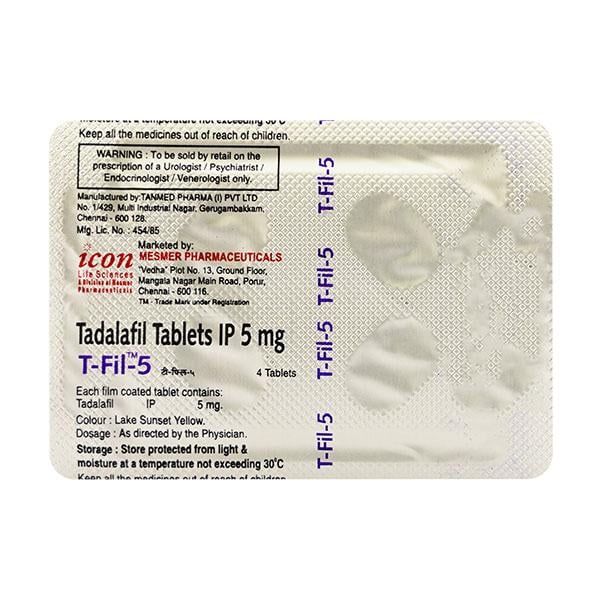 T Fil 5mg Tablet 4'S
