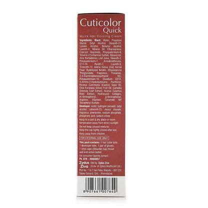 CUTICOLOR QUICK BLACK HAIR COLORING Cream 60gm