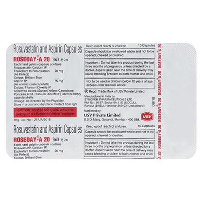 Roseday A 20/75mg Capsule 10'S