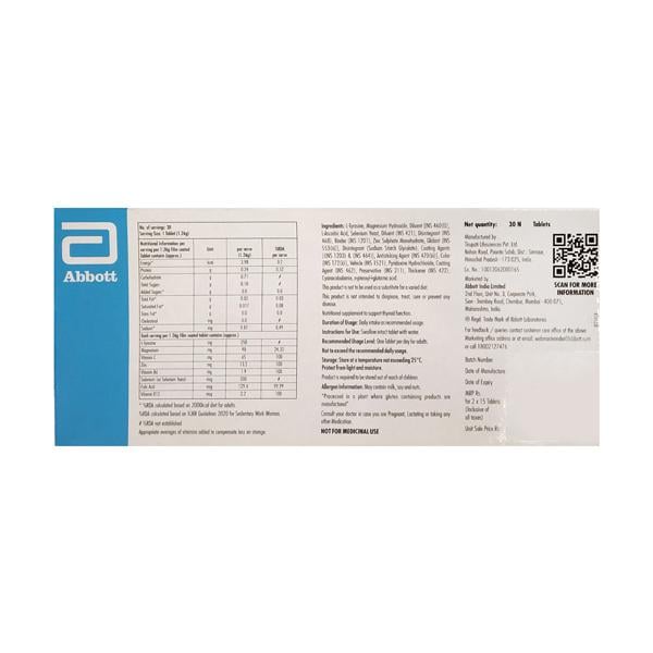 THYROWEL PLUS Gluten Free Tablet 15's