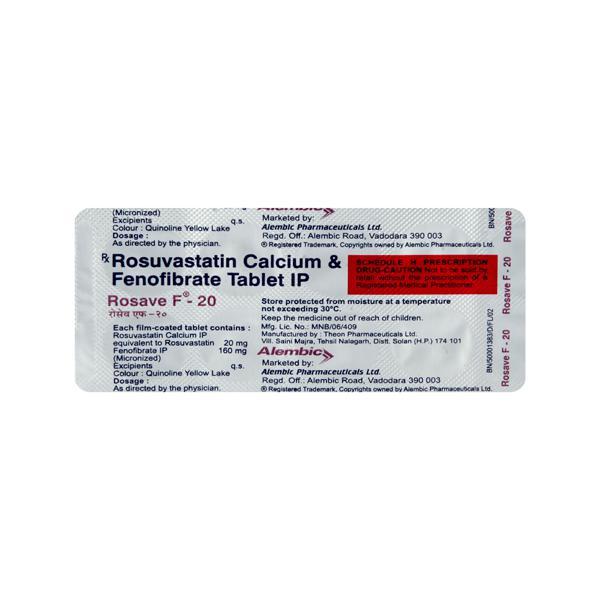 Rosave F 20mg Tablet 10'S