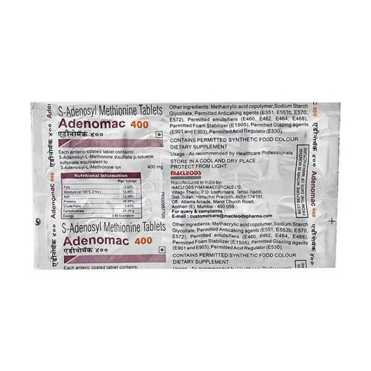 Adenomac 400mg Tablet 10'S