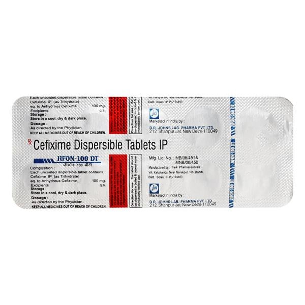 Jifon DT 100mg Tablet 10'S