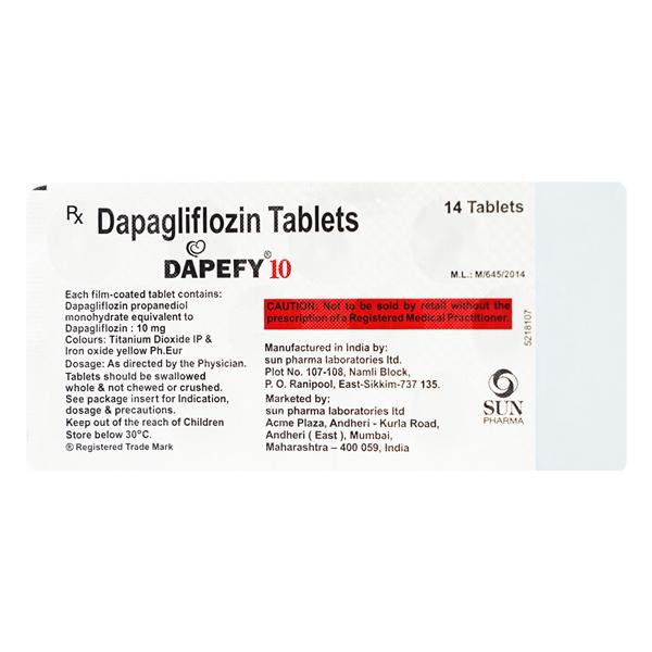 DAPEFY 10 Tablet 14's
