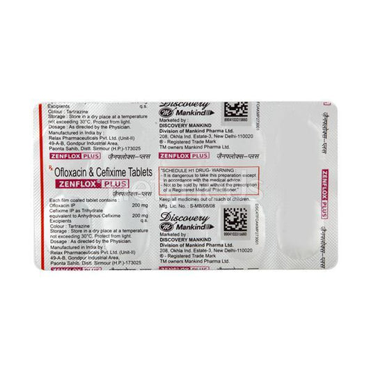 Zenflox Plus 200mg Tablet 10'S