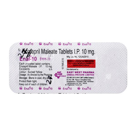 Enal 10mg Tablet 10'S