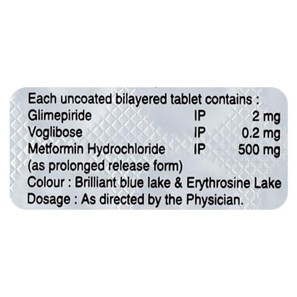 Voglow GM 2/500/0.2mg Tablet 10'S