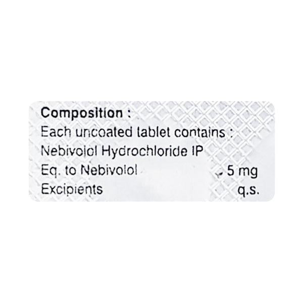 Nebiloc 5mg Tablet 15'S