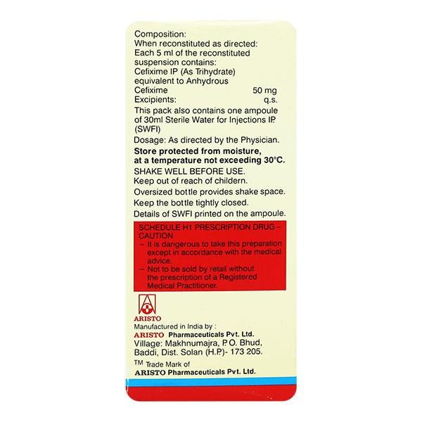 OMNICEF O 50mg Oral Suspension 30ml