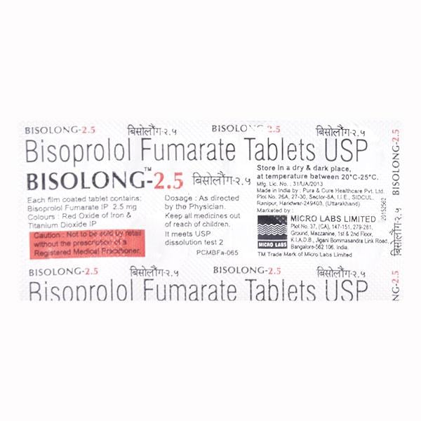 BISOLONG 2.5mg Tablet 10's