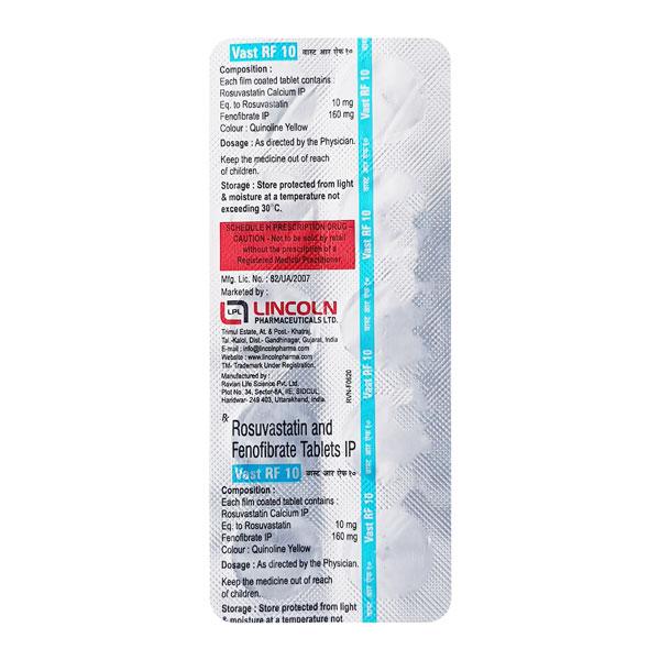 Vast Rf 10Mg Tablet 10's