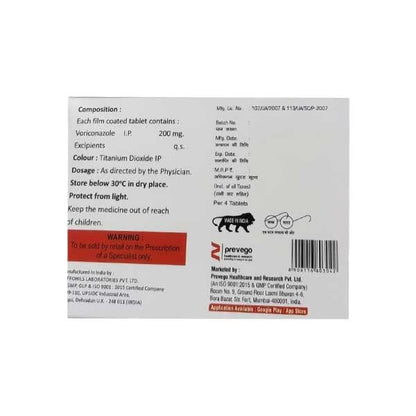 VORINZ 200 Tablet 4's