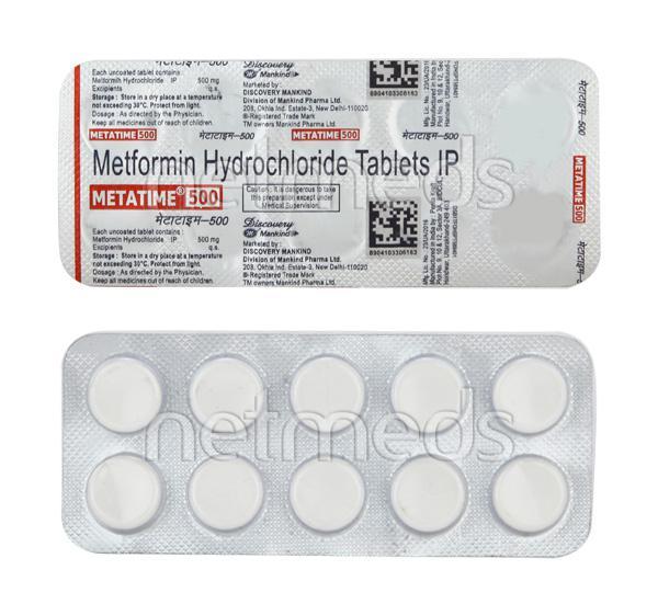 Metatime 500mg Tablet 10'S
