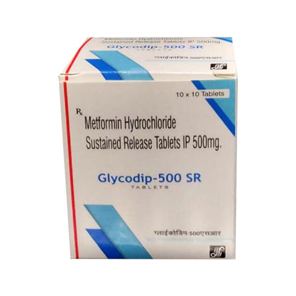 GLYCODIP 500 SR Tablet 10's