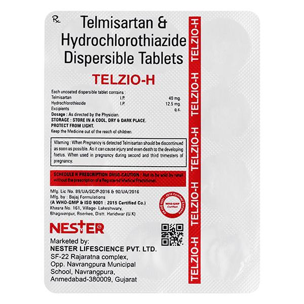 TELZIO H 40/12.5 Tablet 10's