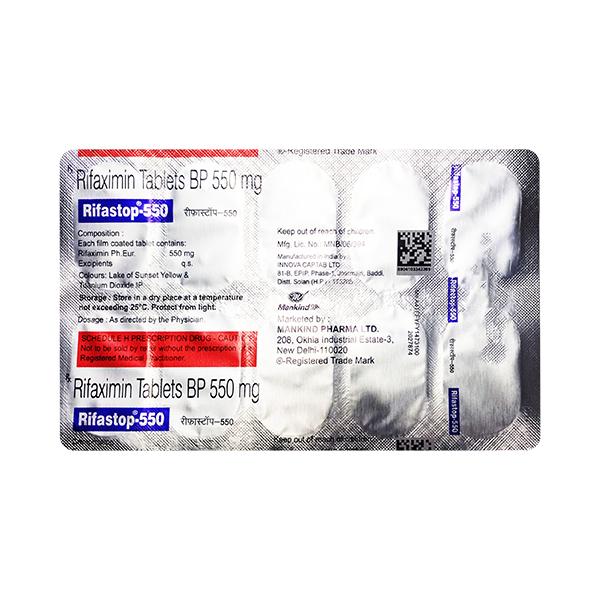 RIFASTOP 550 Tablet 10's