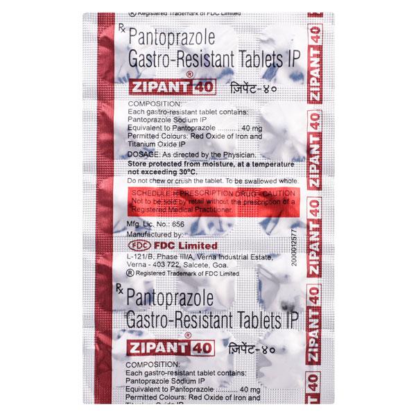 ZIPANT 40mg Tablet 15's
