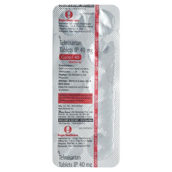 Geotel 40Mg Tablet 10's