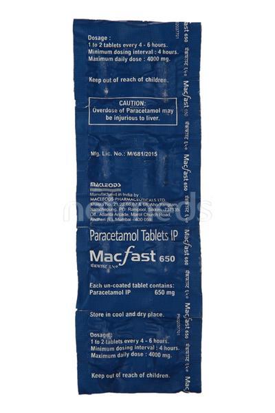 Macfast 650mg Tablet 10'S