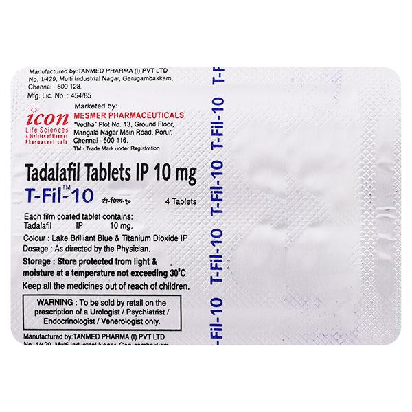 T Fil 10mg Tablet 4'S