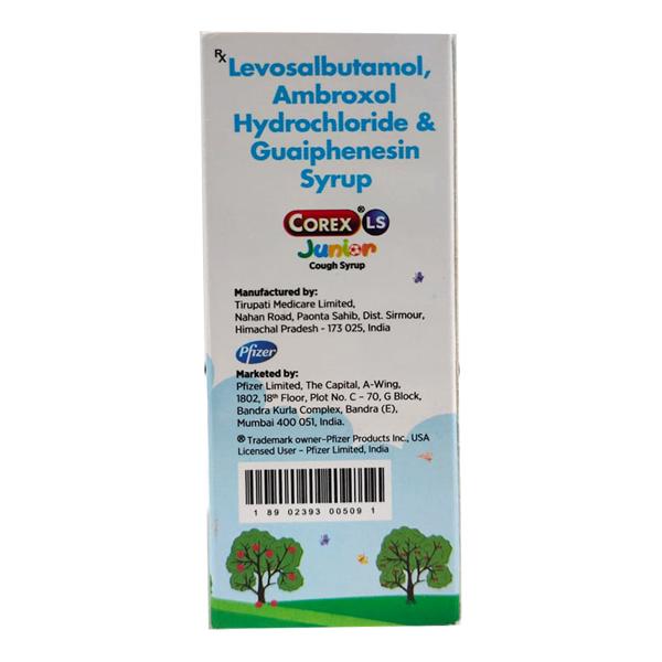 COREX LS Junior Mixed Fruit Flavour Cough Syrup 60ml