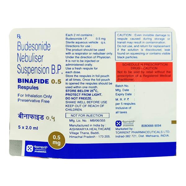 BINAFIDE 0.5 Respules 5x2ml