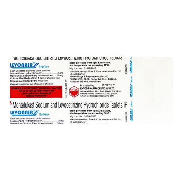 Levonair 10/5mg Tablet 10'S