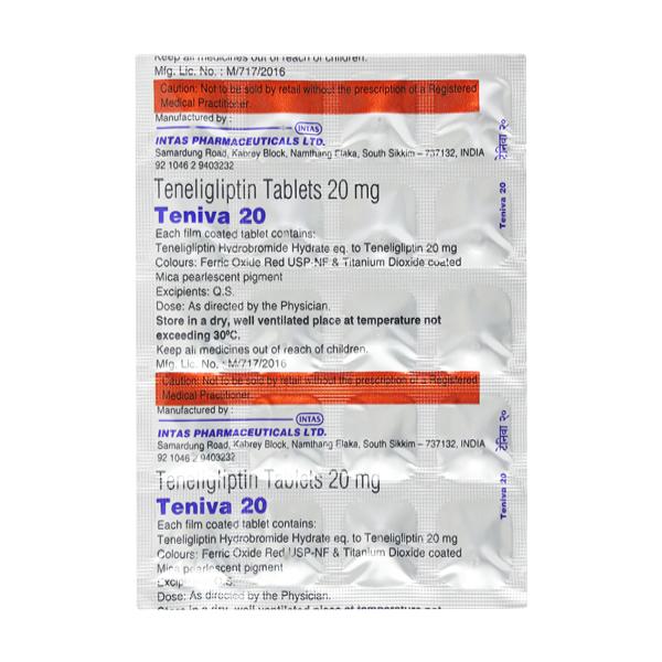 TENIVA 20mg Tablet 20's